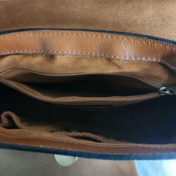 Patricia Nash Brown Signature Map Carisbrooke Riot Rust Satchel Set 4pc Set - Picture 8 of 17